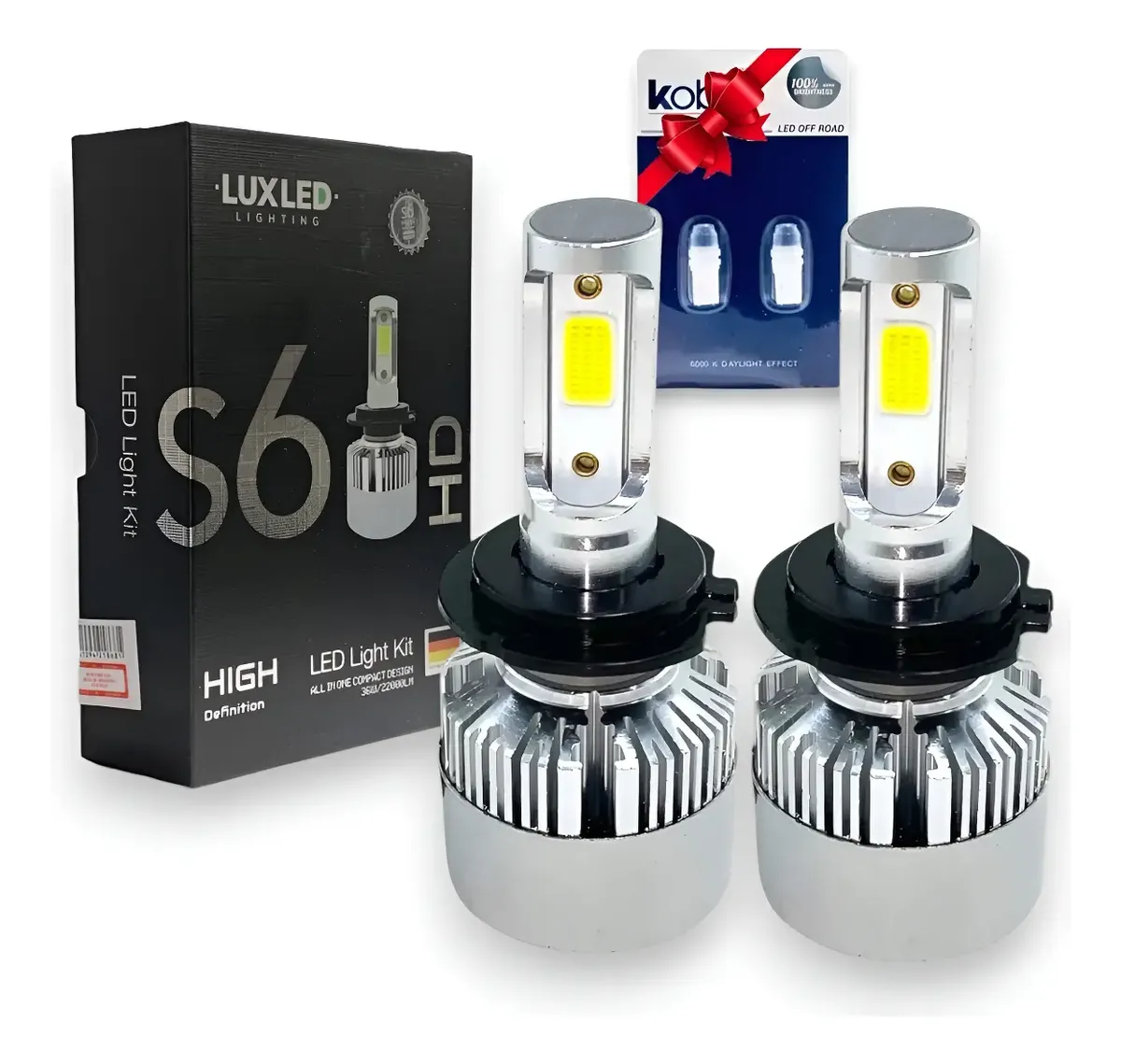 Kit S6 Led Cree Luz Baja H7+ Posicion Vw Golf Bora Suran Fox H7 Blanco Extremo