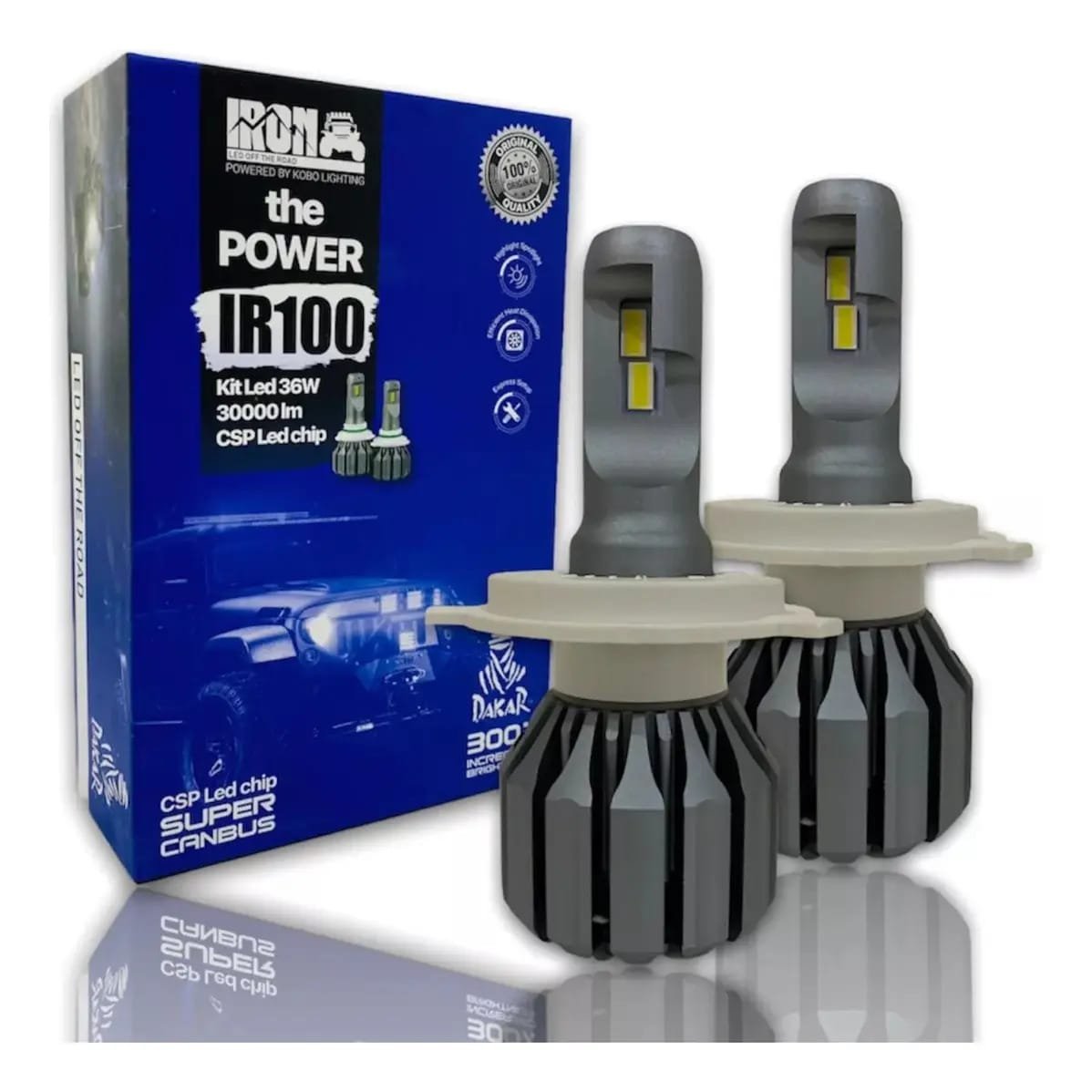 Kit Led Ir100 H4 Alta Y Baja Canbus No Da Error Vw Gol Power H4 Blanco Extremo