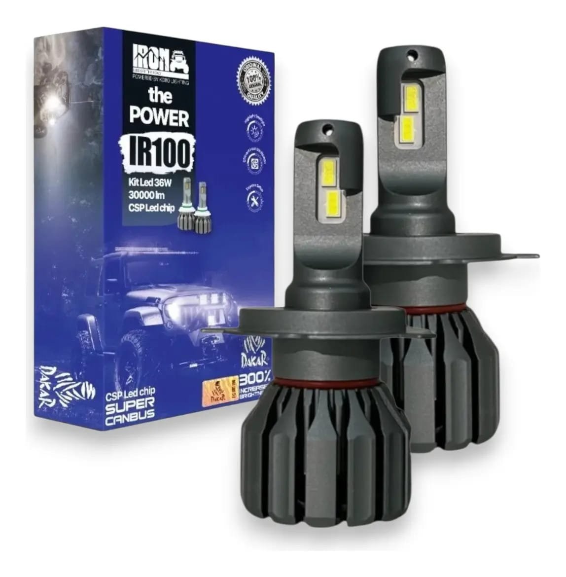 Kit Led Cree Ir100 Iron Chip Csp Canbus Calidad Exigentes