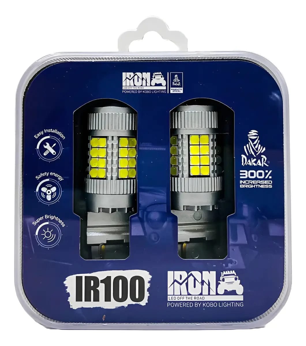 Lamparas Led Ir100 T25 3157 4157 P27/7w7 2polos Blanco Ambar