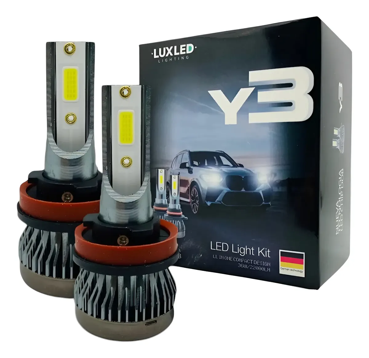 Kit Led Cree H8 H11 S/ Cooler Ford Fiesta Focus Rompenieblas H8 / H9 / H11 Blanco Extremo