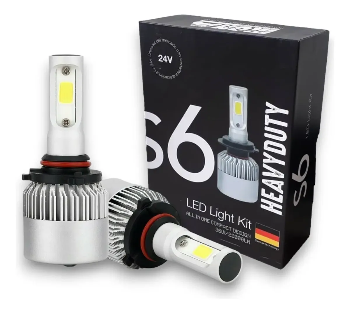 Kit Cree Led S6 Heavy Duty + Calidad Hb4 / 9006 Honda Civic Hb4/9006 Blanco Extremo