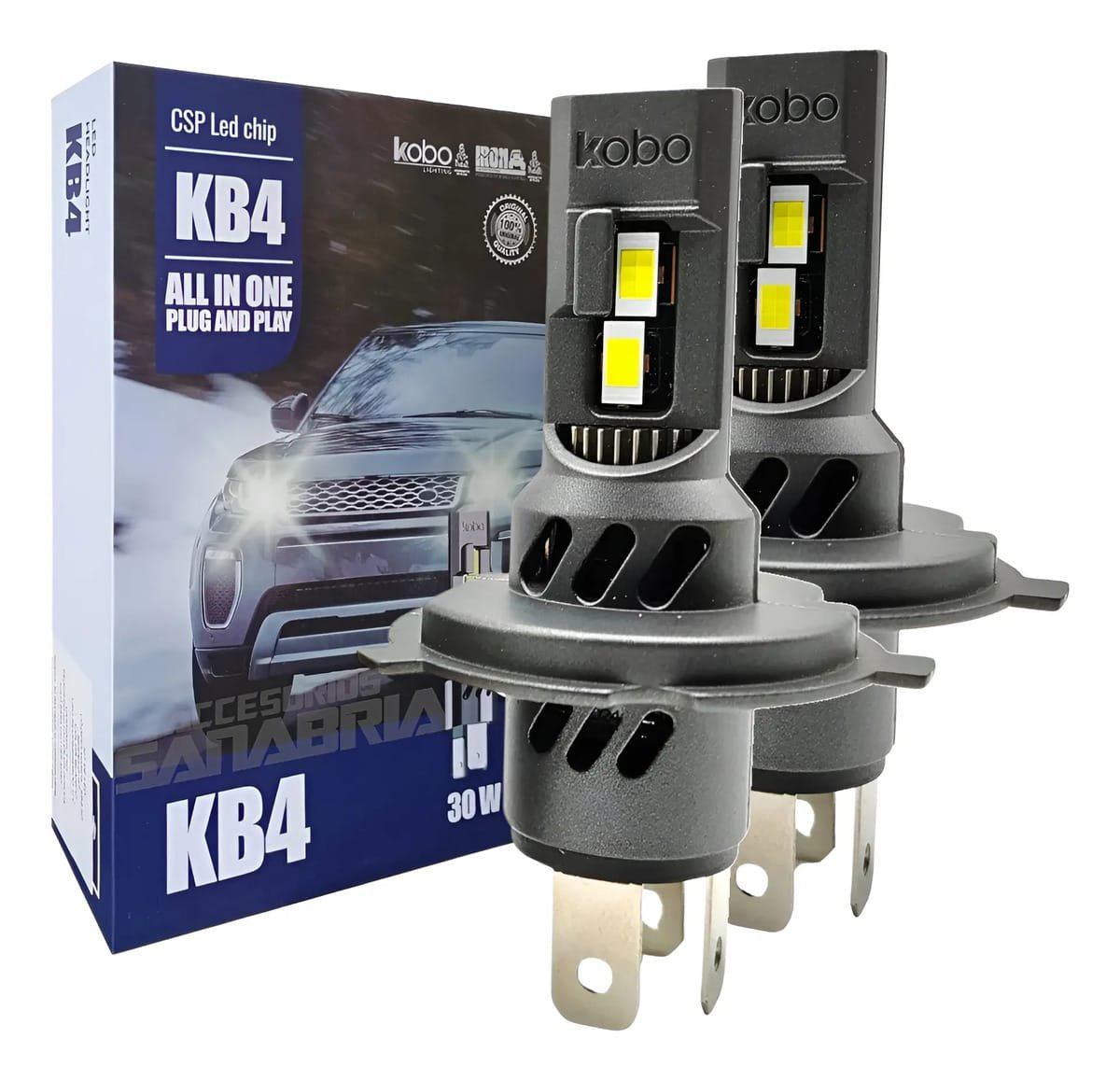 Kit Cree Led Kobo Iron Kb4 Chip Csp Diseño Eficiente Canbus