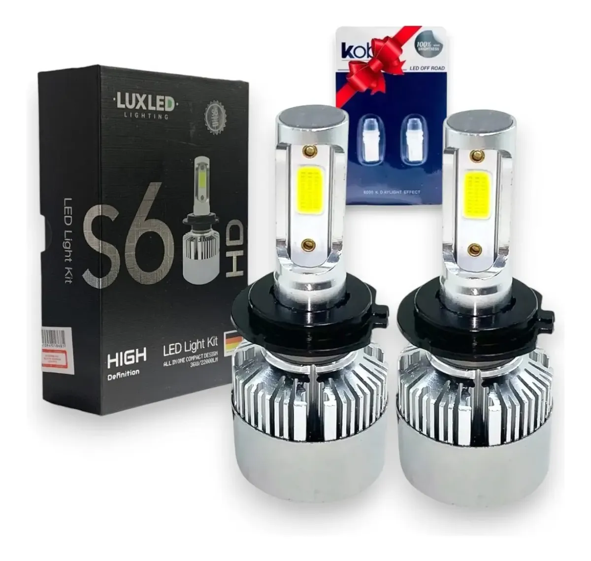 Lámpara Led Lux Led S6 12v 6500k Chip Cob 36w