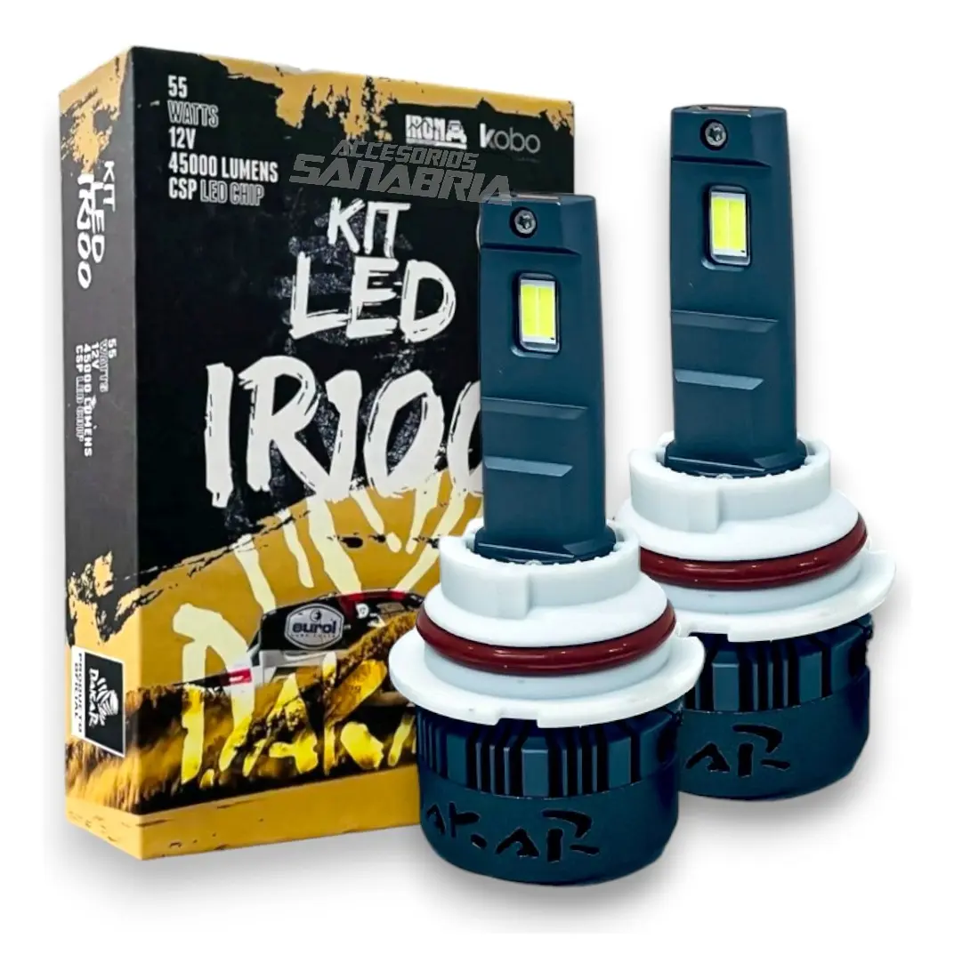 Kit Led Cree Ir100 Dakar Chip Csp Iron 9007 Hb5 - 9004 Hb1