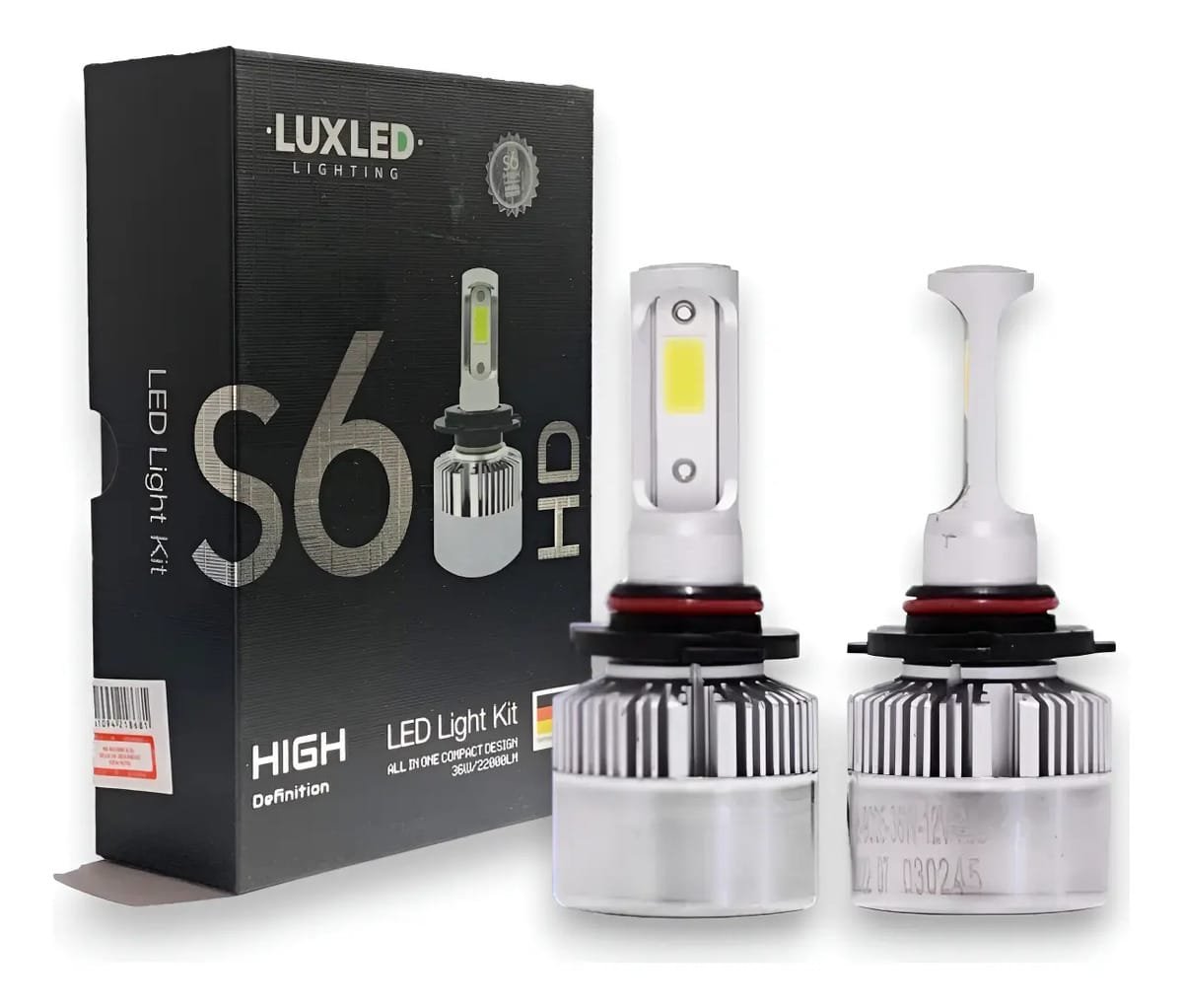 Kit S6 Led Cree H3 H27 Hb4 Celta Corsa Onix Fun Suran Gol