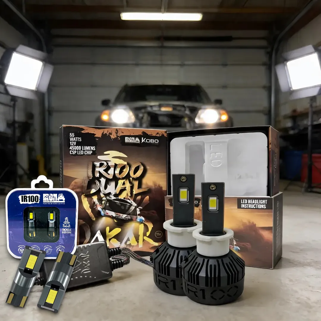 Kit Led Cree New Ir100 X3 Blanco Calida Ambar 55w + T10 Iron H3 Blanco Blanco Frio / Ambar / Blanco Calido