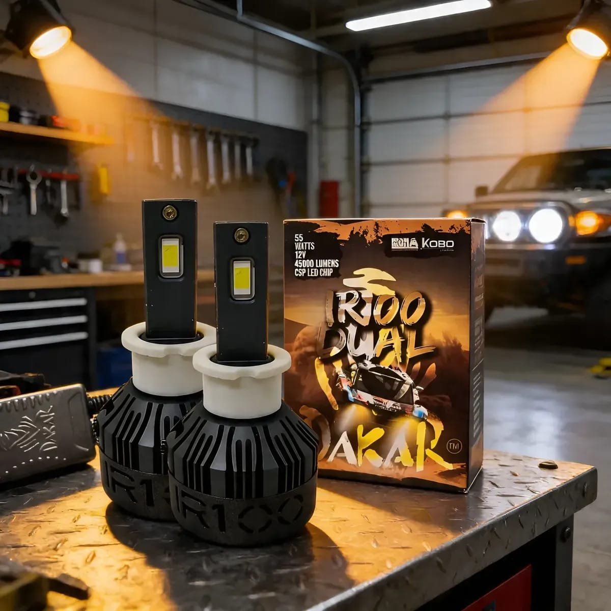 Kit Cree Led New Ir100 Dual Color Luz Fria Calida Ambar 55w H3 Blanco Frío / Amarillo / Blanco Calido