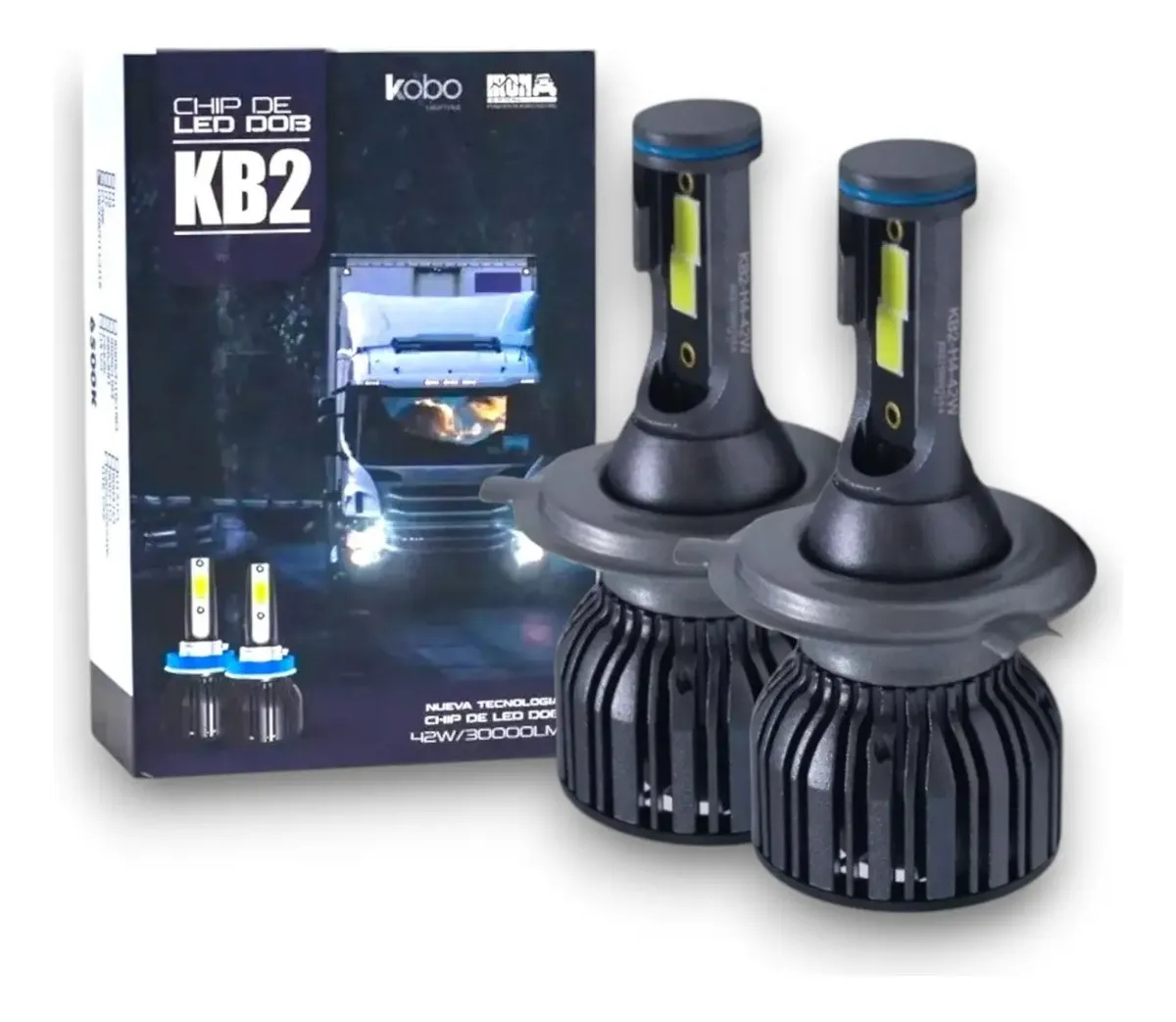 Kit Cree Led Kb2 Chip Led Dob Premium 42w 12/24v Cooler Gtx